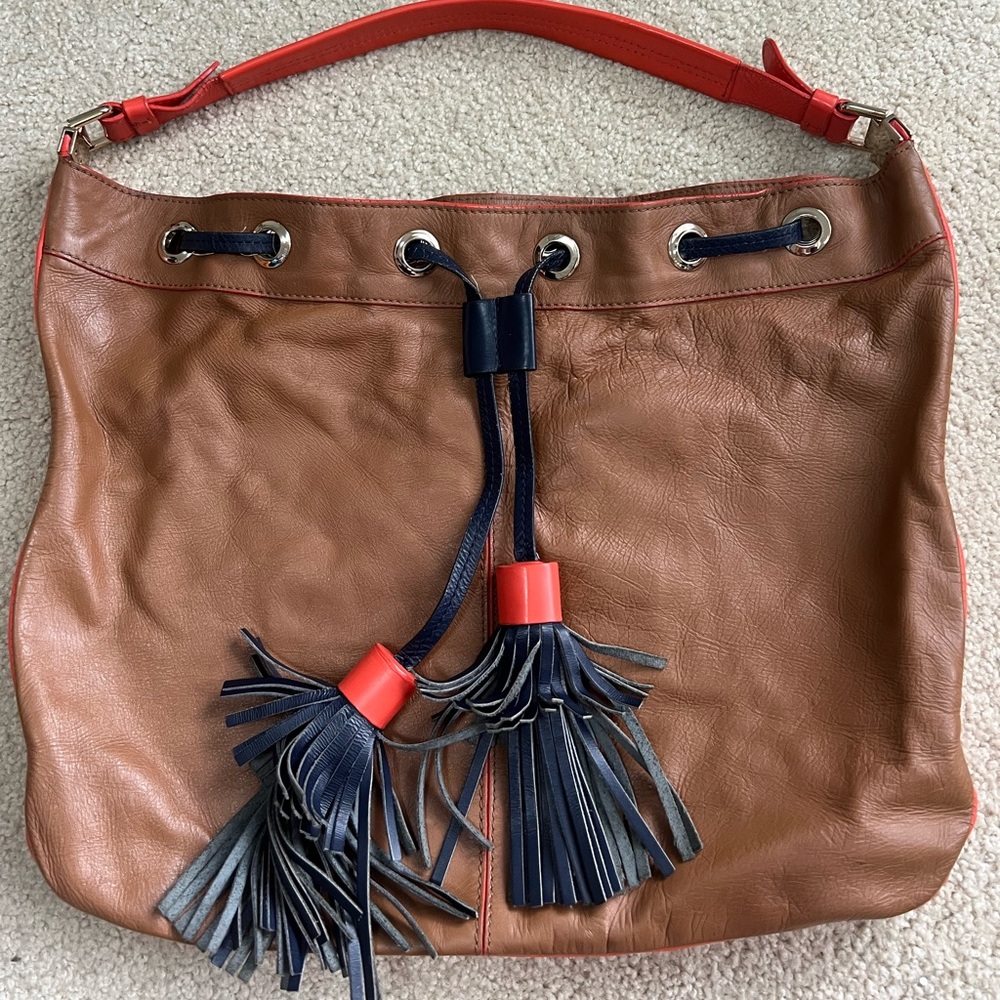 Boden leather hobo bag